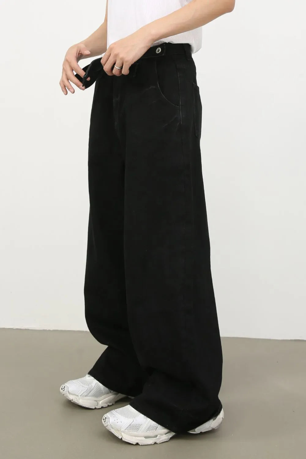 Pantalón Vaquero Oversize Negro