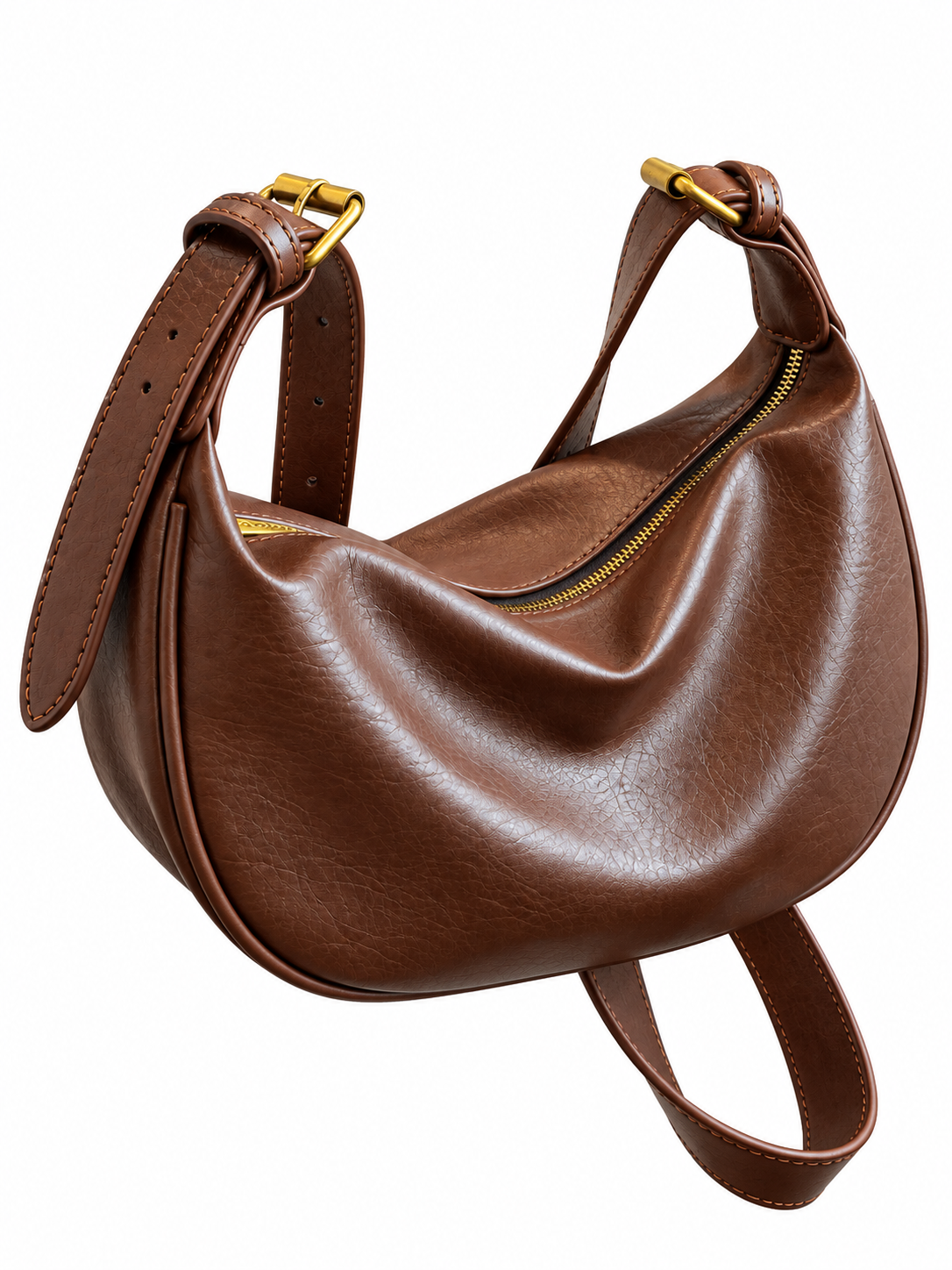 Mara | Bolso con forma de media luna de estilo vintage