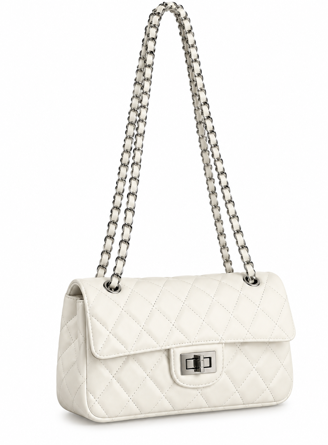 Sara | Bolso bandolera con cadena y diseño acolchado