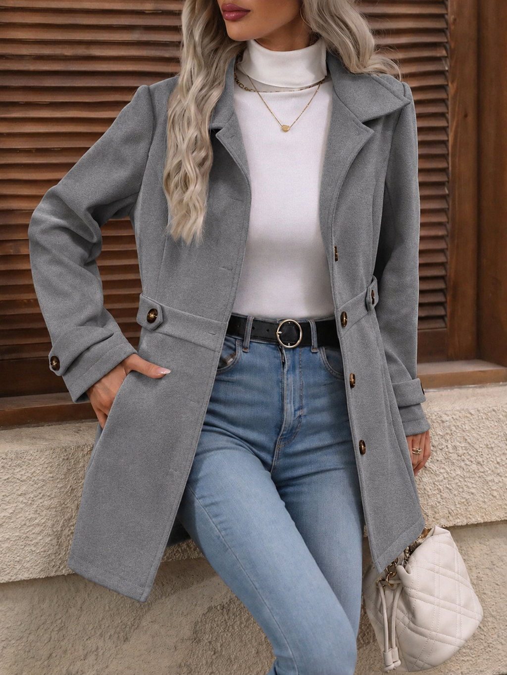 Talia |Abrigo de Mujer Elegante de Corte Estructurado