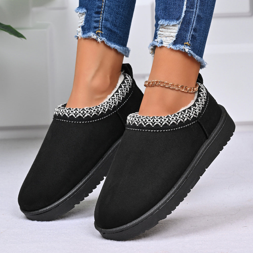 Botines de plataforma con puntera redonda
