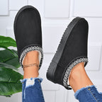 Botines de plataforma con puntera redonda