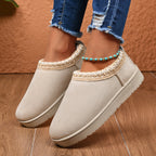 Botines de plataforma con puntera redonda