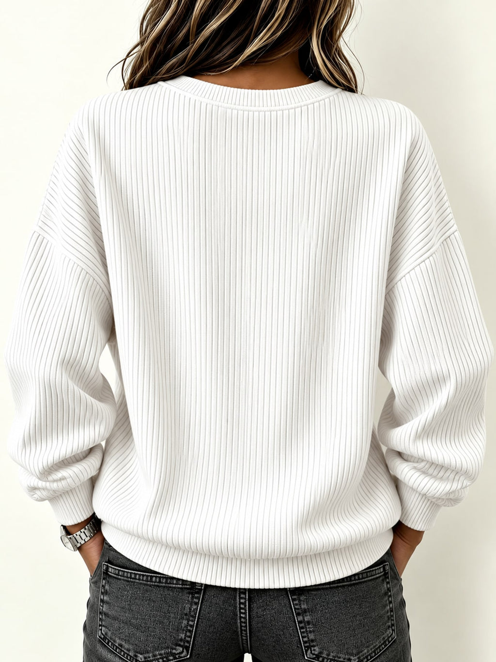 Sia | Sudadera de Punto Acanalado con Cremallera