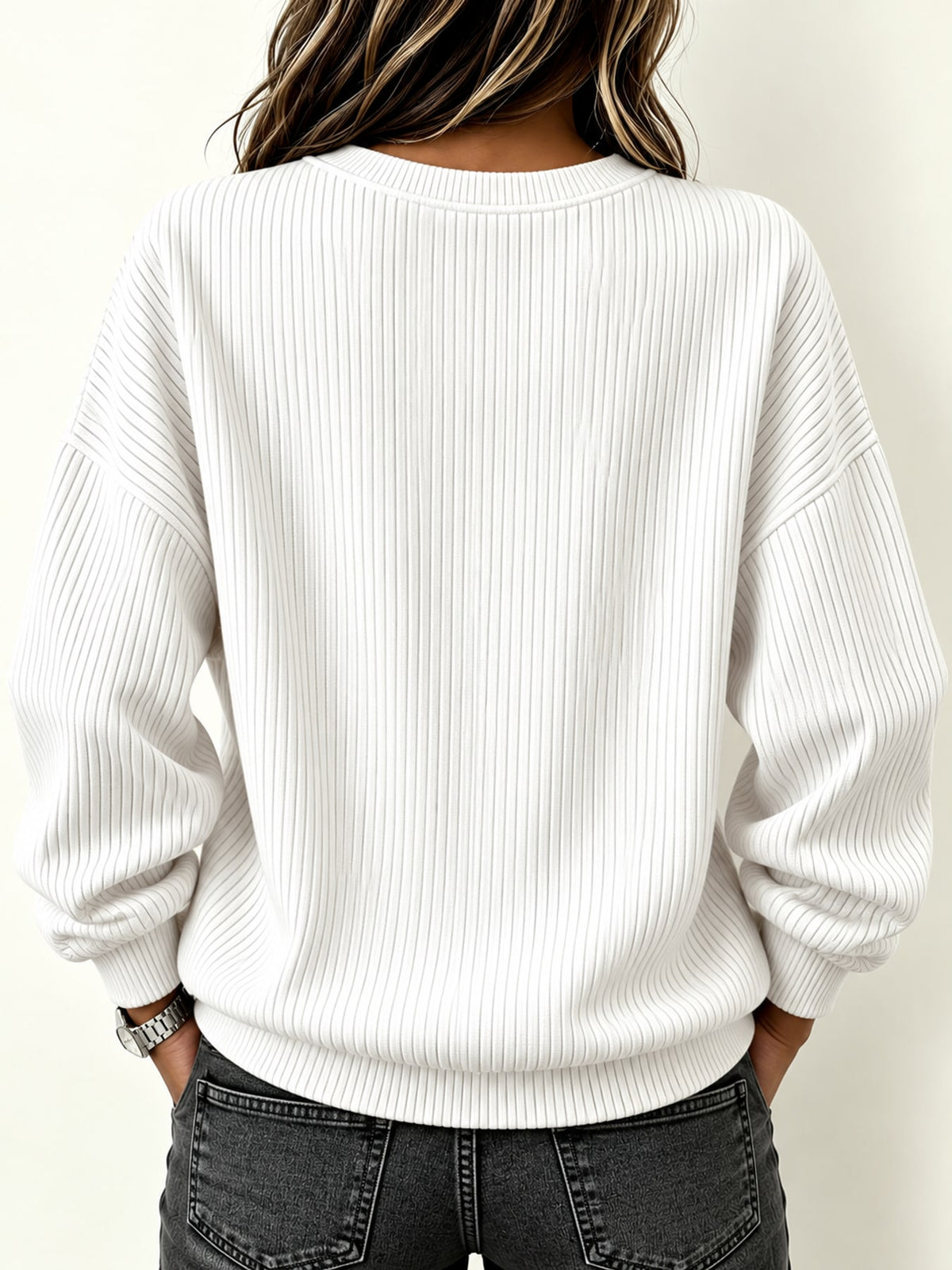 Sia | Sudadera de Punto Acanalado con Cremallera