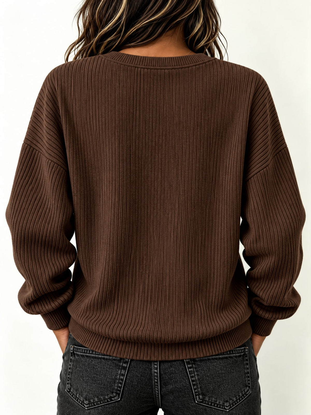 Sia | Sudadera de Punto Acanalado con Cremallera