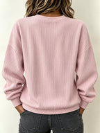 Sia | Sudadera de Punto Acanalado con Cremallera