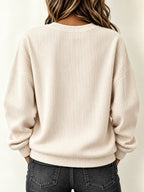Sia | Sudadera de Punto Acanalado con Cremallera