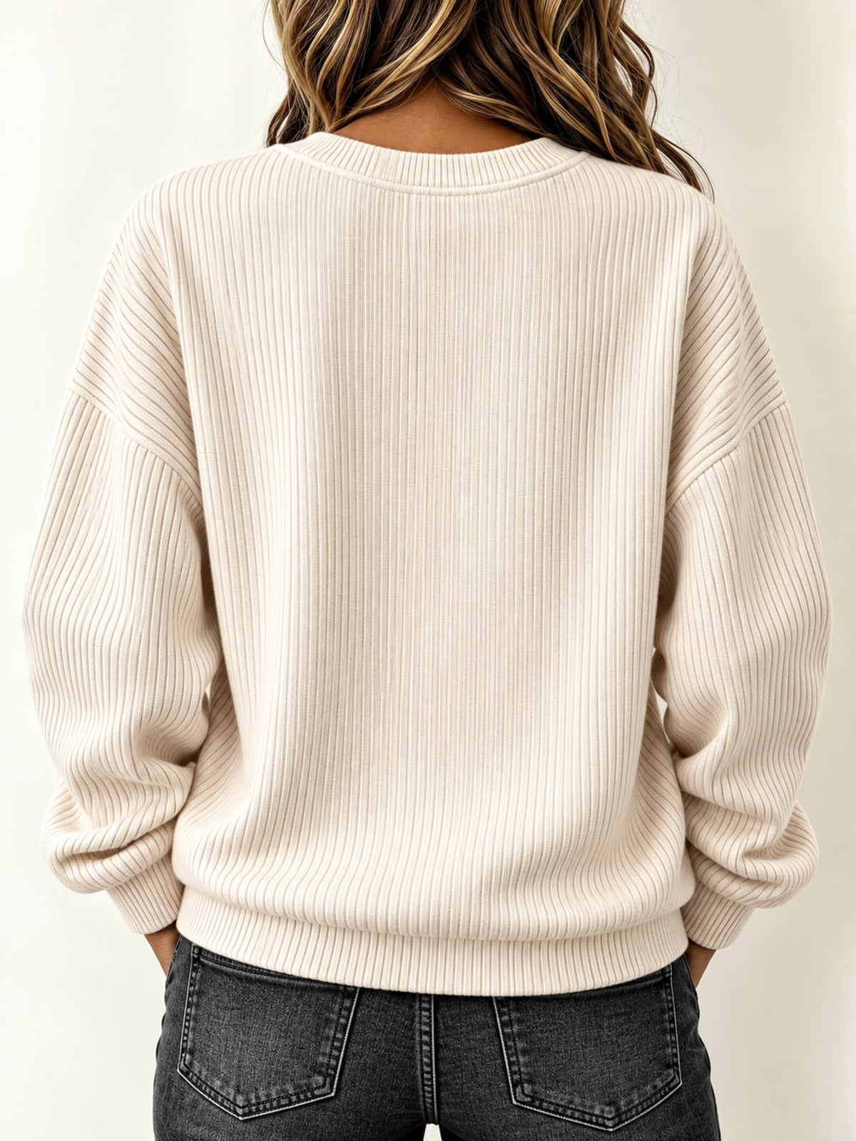 Sia | Sudadera de Punto Acanalado con Cremallera