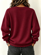 Sia | Sudadera de Punto Acanalado con Cremallera