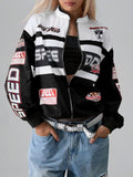 Karol - Chaqueta Cropped con Cremallera