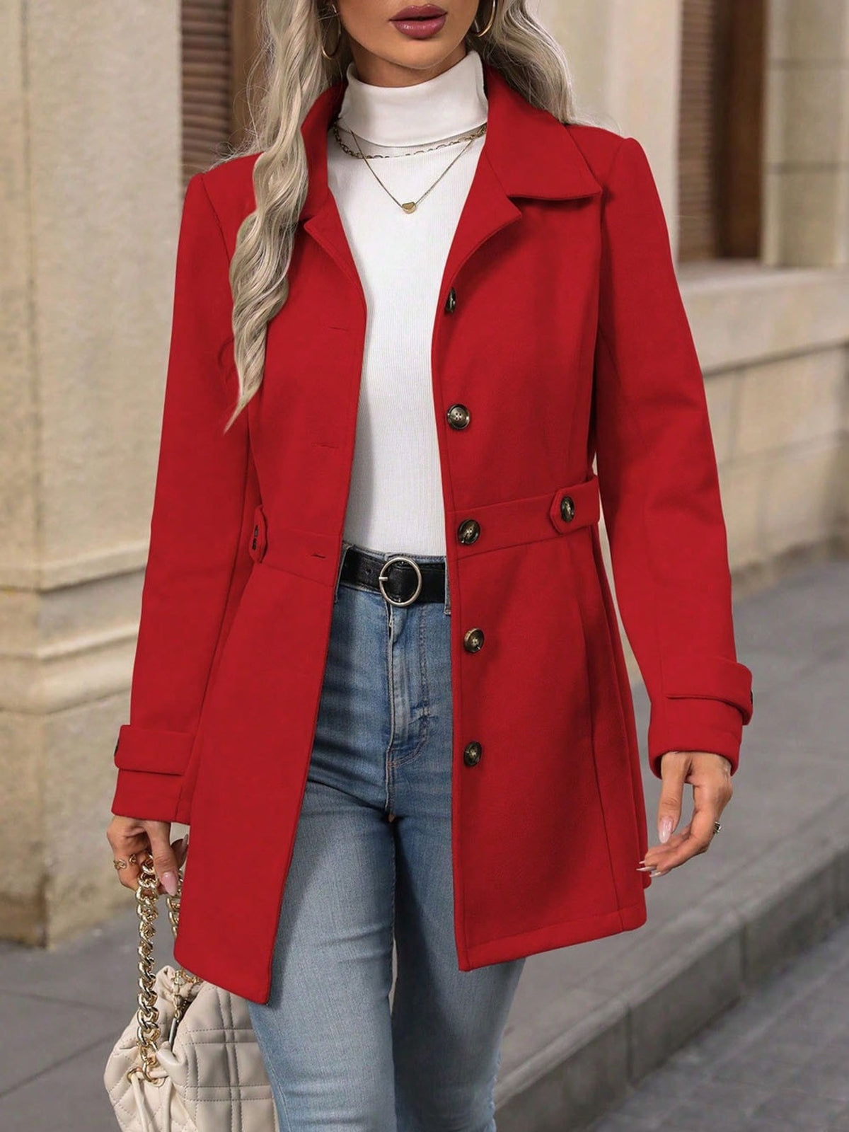 Talia |Abrigo de Mujer Elegante de Corte Estructurado
