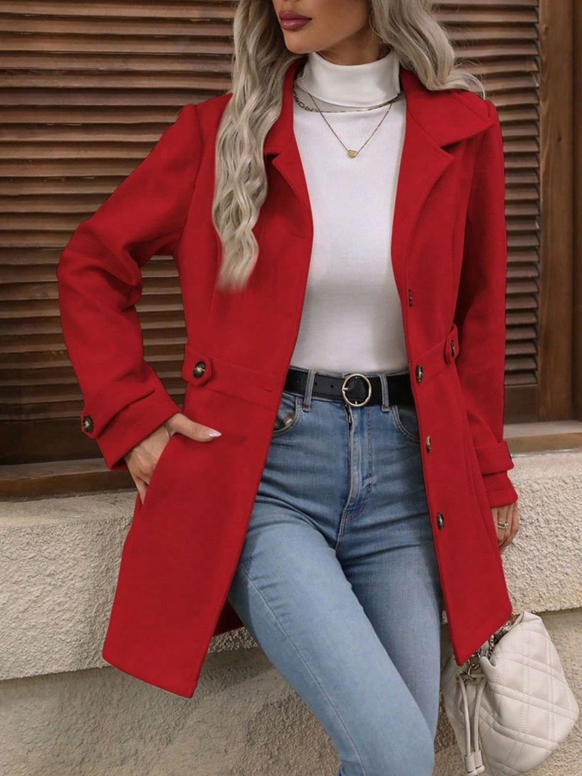 Talia |Abrigo de Mujer Elegante de Corte Estructurado