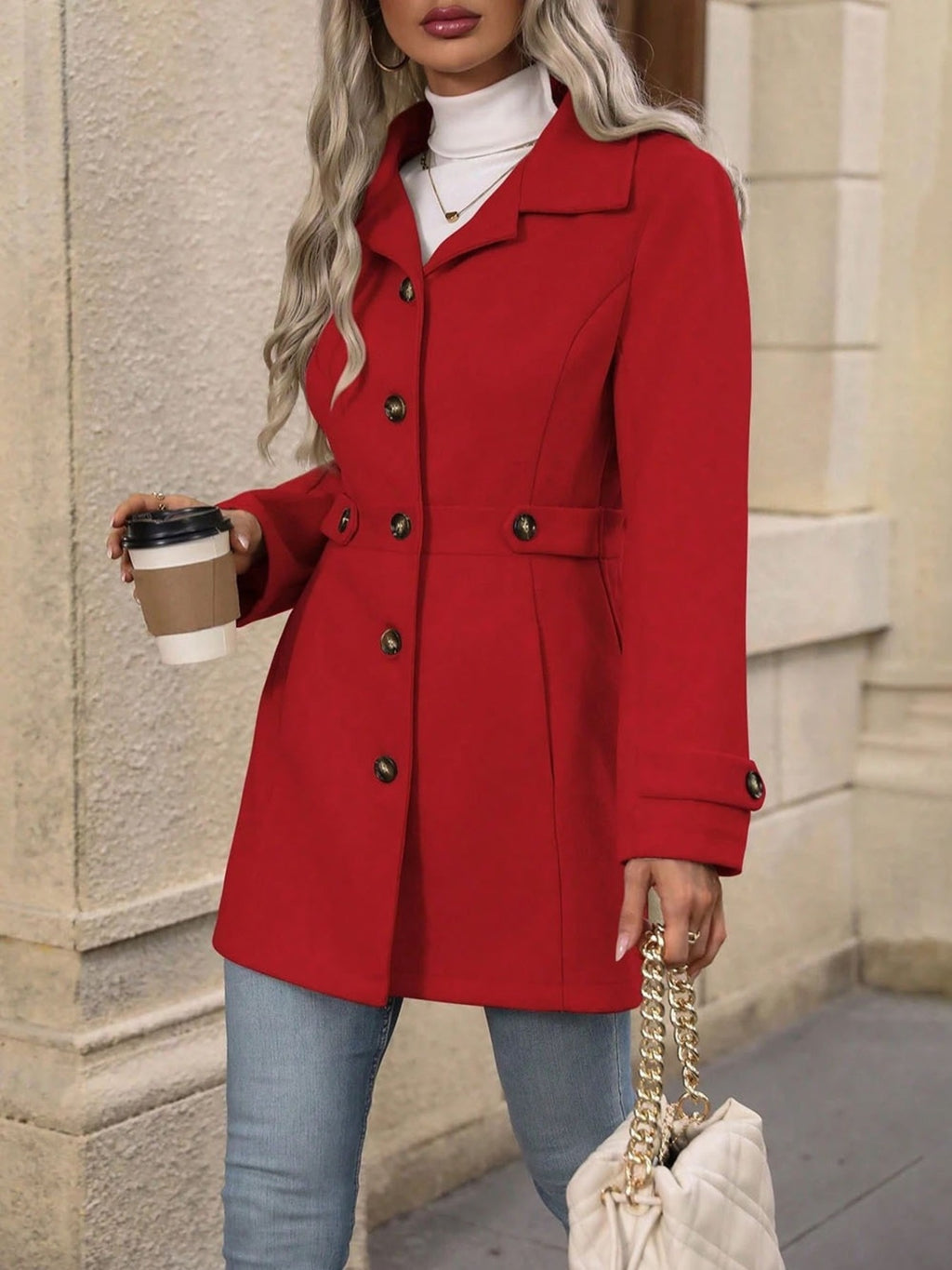 Talia |Abrigo de Mujer Elegante de Corte Estructurado