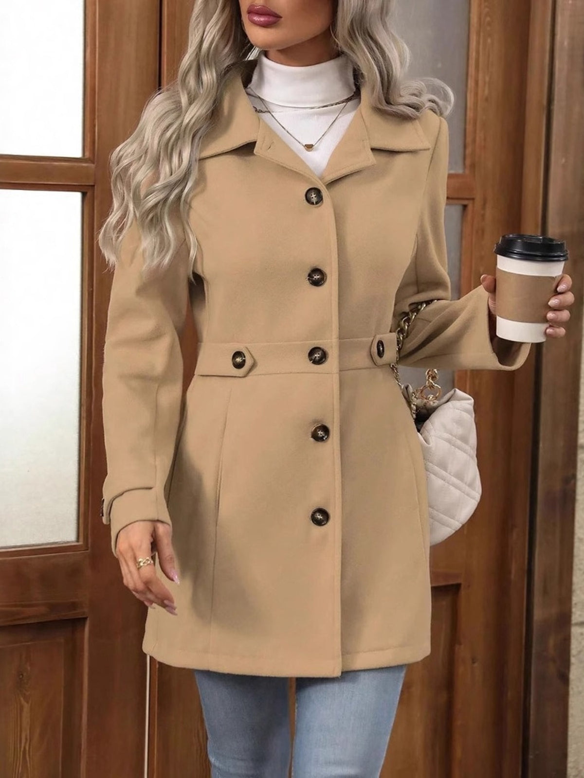 Talia |Abrigo de Mujer Elegante de Corte Estructurado