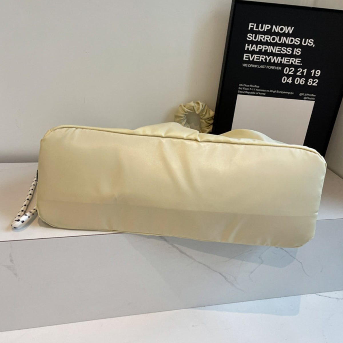 Tote bag grande con fruncidos