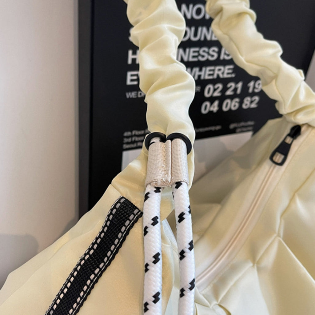 Tote bag grande con fruncidos