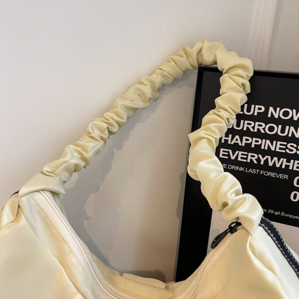 Tote bag grande con fruncidos