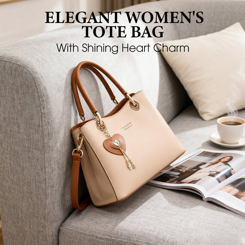 Bolso Elegante de Mujer con Colgante de Corazón Brillante