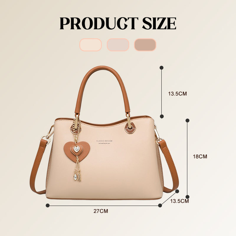 Bolso Elegante de Mujer con Colgante de Corazón Brillante