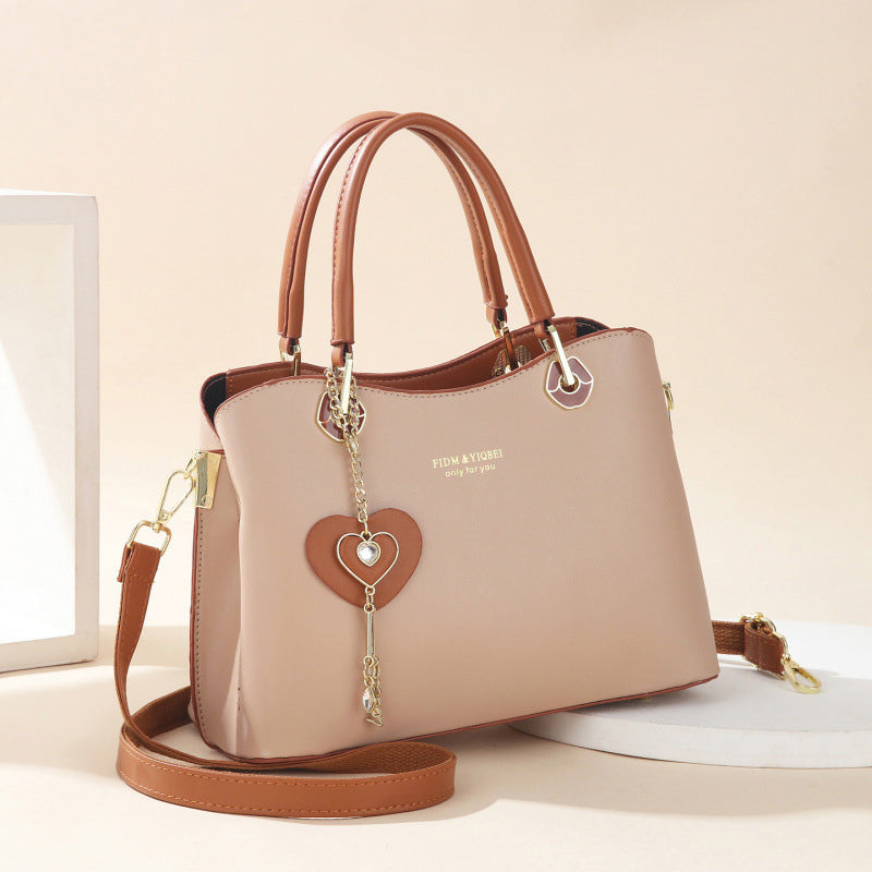 Bolso Elegante de Mujer con Colgante de Corazón Brillante