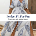 Vestido con estampado tropical