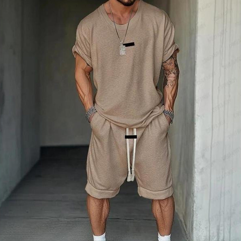 🔥Solange der Vorrat reicht 50% Rabatt!🎉Herren Freizeit-Set – T-Shirt & Shorts – lässig & bequem👕🩳