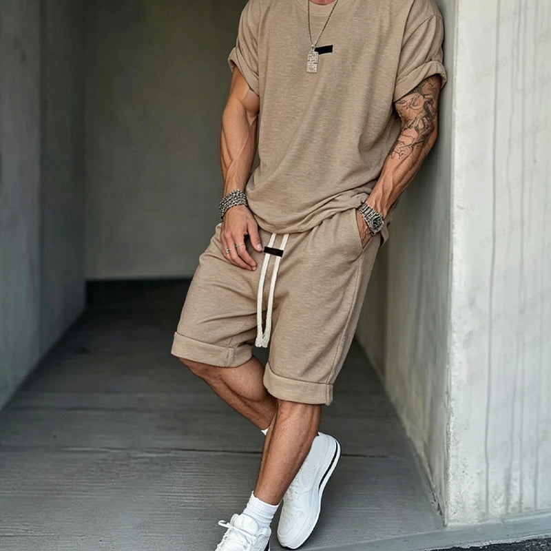 🔥Solange der Vorrat reicht 50% Rabatt!🎉Herren Freizeit-Set – T-Shirt & Shorts – lässig & bequem👕🩳