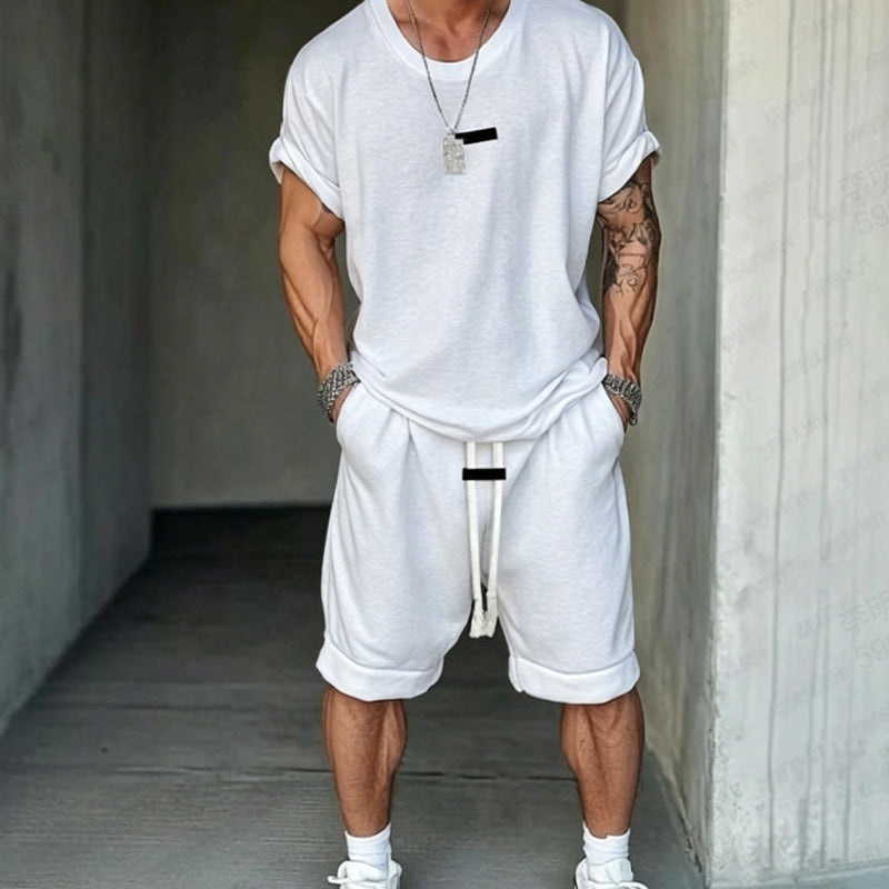 🔥Solange der Vorrat reicht 50% Rabatt!🎉Herren Freizeit-Set – T-Shirt & Shorts – lässig & bequem👕🩳