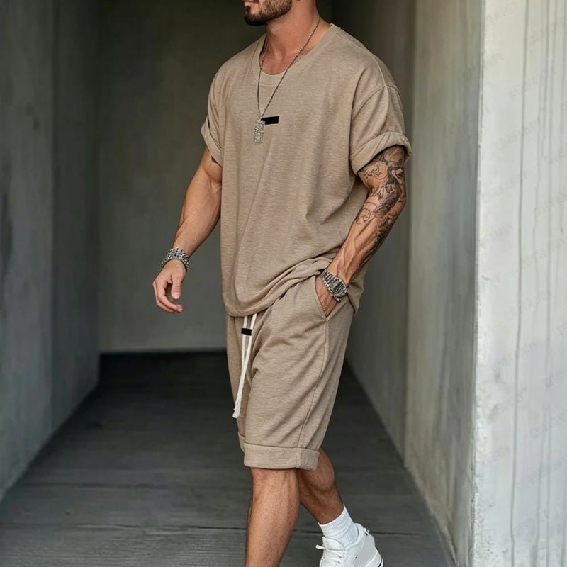 🔥Solange der Vorrat reicht 50% Rabatt!🎉Herren Freizeit-Set – T-Shirt & Shorts – lässig & bequem👕🩳