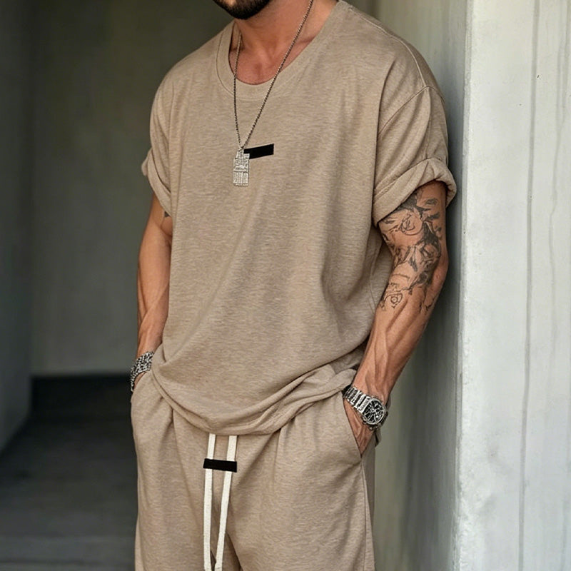 🔥Solange der Vorrat reicht 50% Rabatt!🎉Herren Freizeit-Set – T-Shirt & Shorts – lässig & bequem👕🩳
