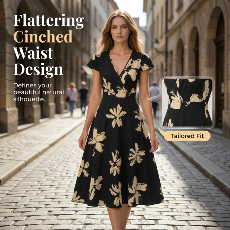 Merce - Vestido casual de mujer con estampado