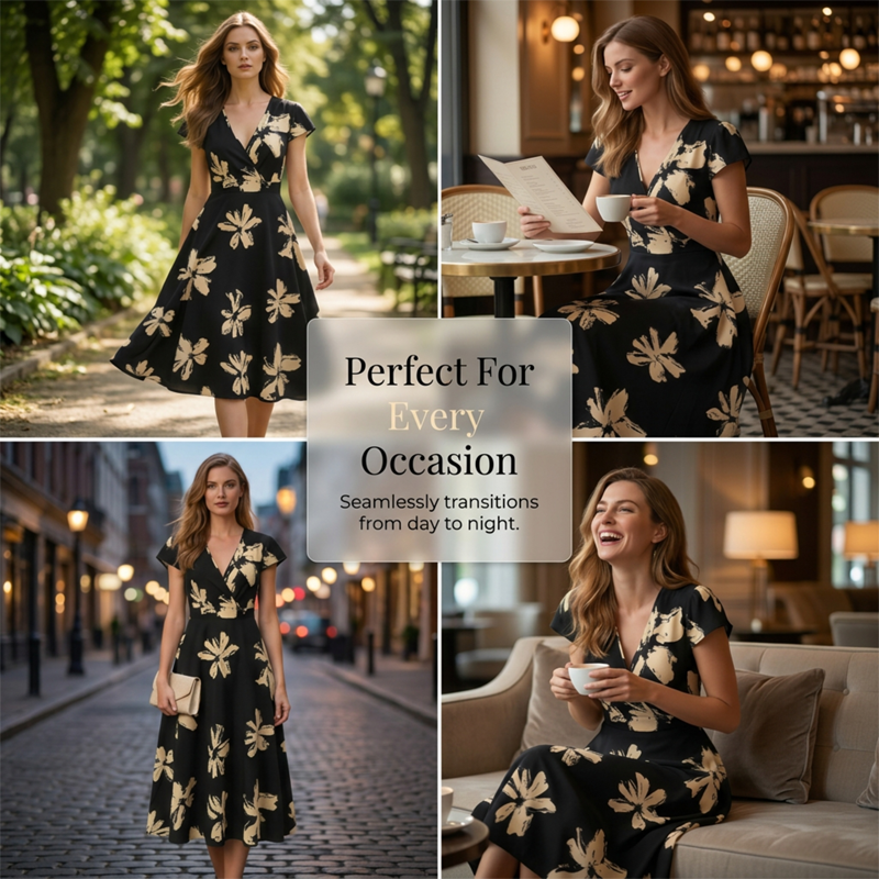 Merce - Vestido casual de mujer con estampado