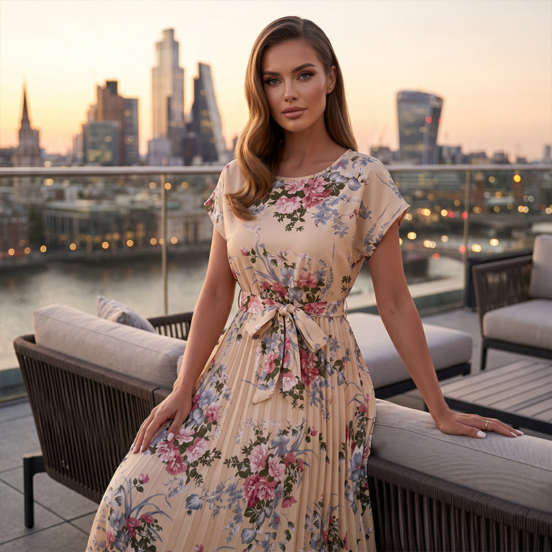Vestido con estampado floral