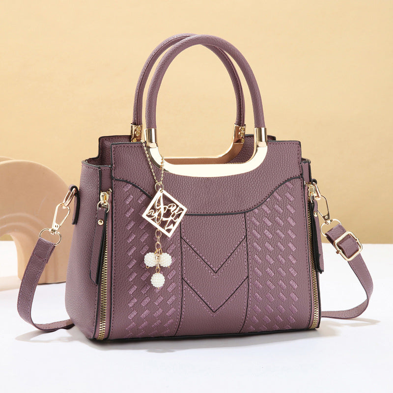 Bolso de Mujer con Costuras en V