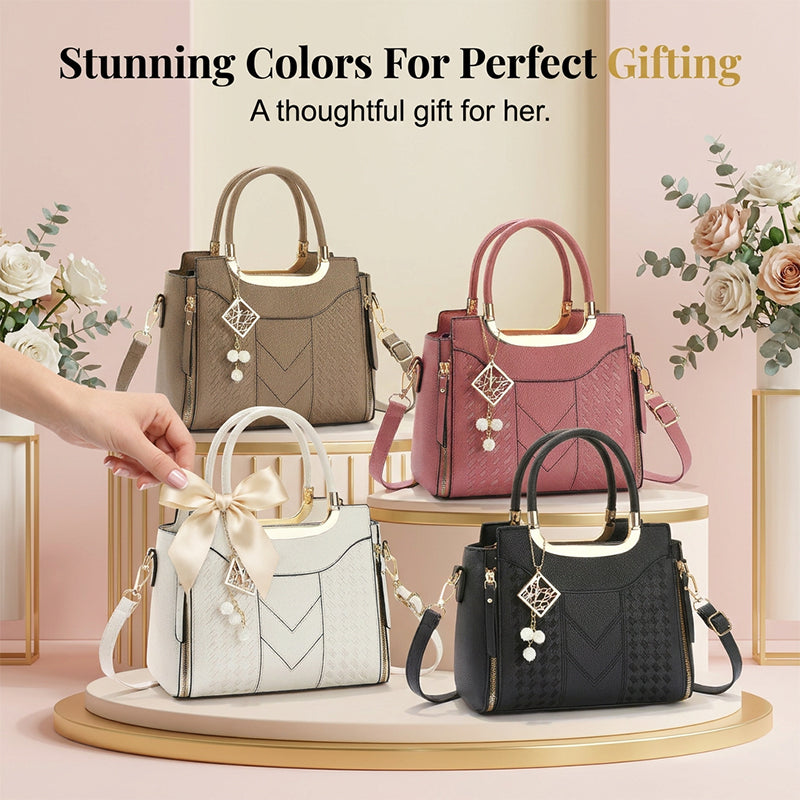 Bolso de Mujer con Costuras en V