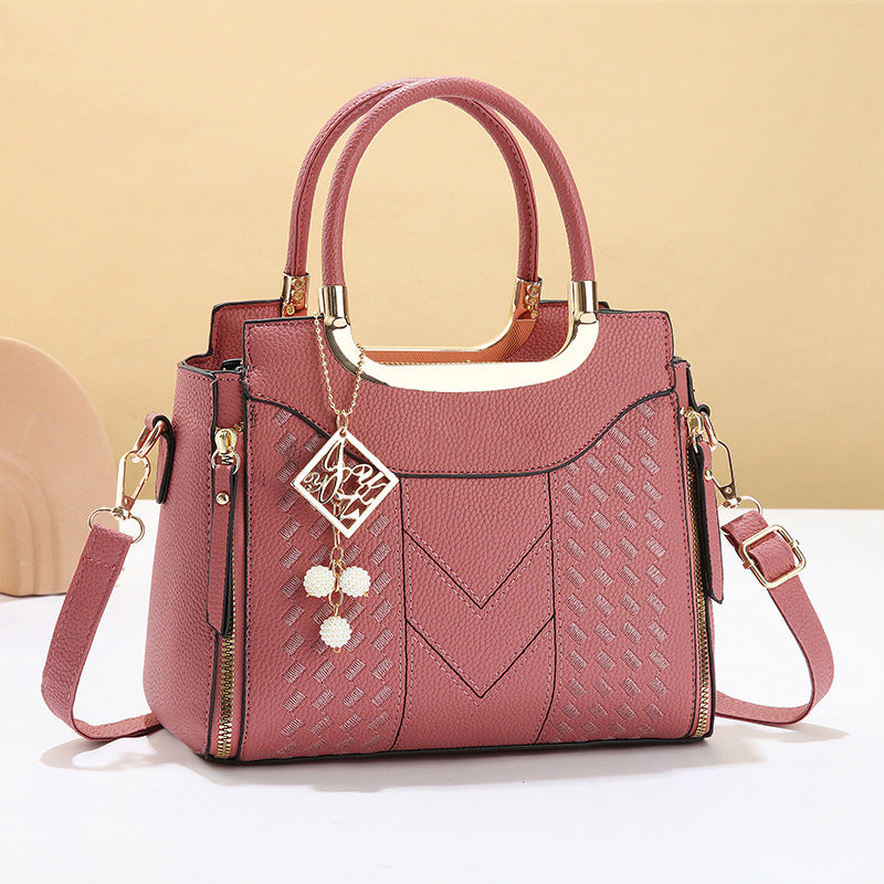 Bolso de Mujer con Costuras en V
