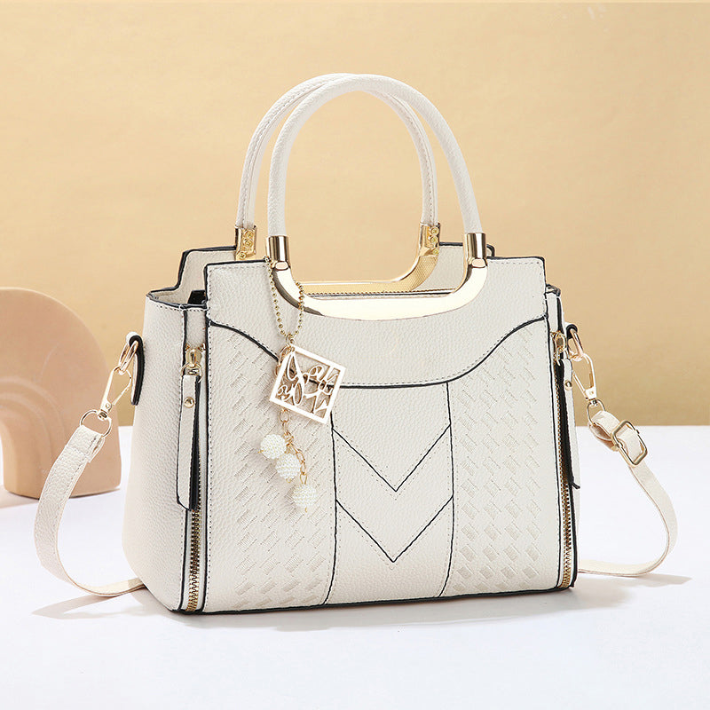 Bolso de Mujer con Costuras en V