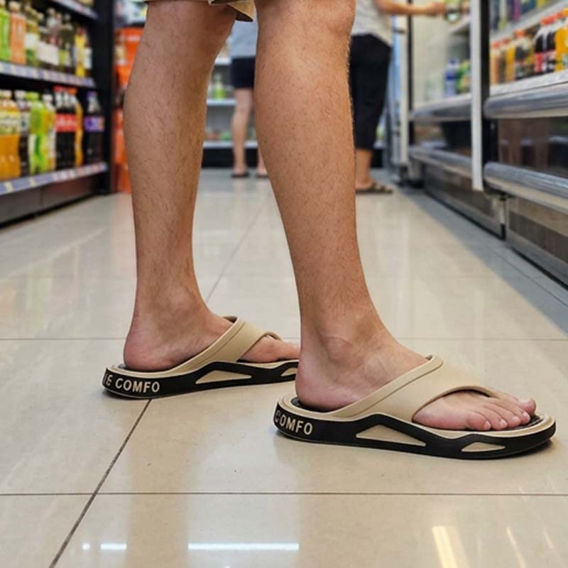 Chanclas cómodas para hombre – ligeras, antideslizantes e ideales para playa, ducha y día a día ☀️