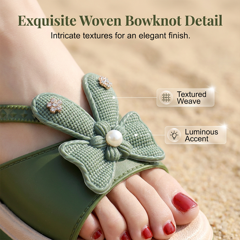 Sandalias con lazo para el verano – ligeras, cómodas y perfectas para la playa, el día a día y los momentos de relax ☀️🩴