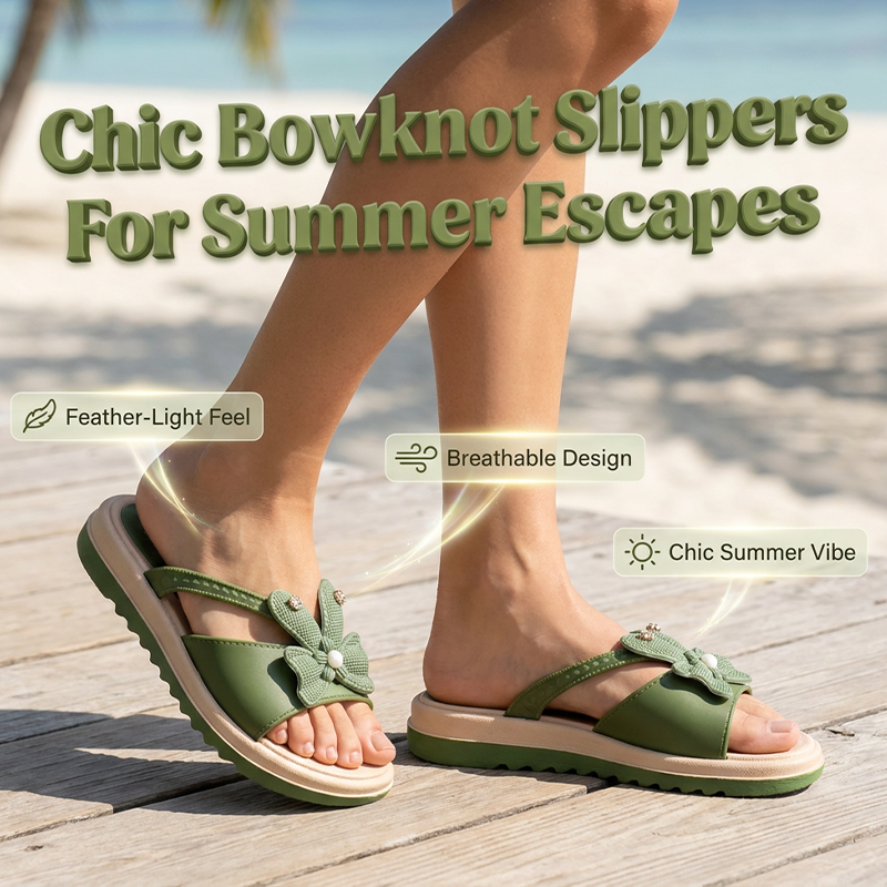 Sandalias con lazo para el verano – ligeras, cómodas y perfectas para la playa, el día a día y los momentos de relax ☀️🩴