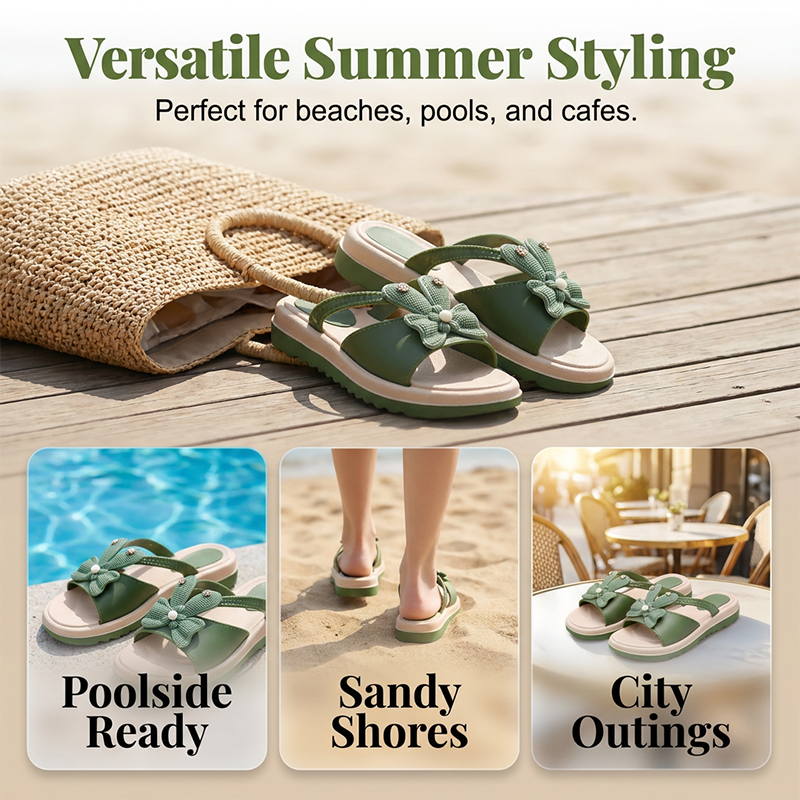 Sandalias con lazo para el verano – ligeras, cómodas y perfectas para la playa, el día a día y los momentos de relax ☀️🩴