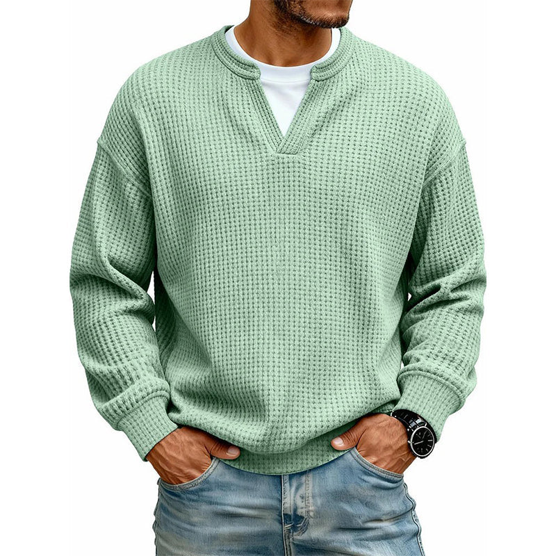 Jersey de punto gofre texturizado para hombre