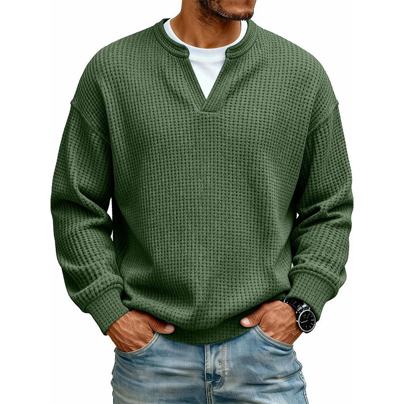 Jersey de punto gofre texturizado para hombre