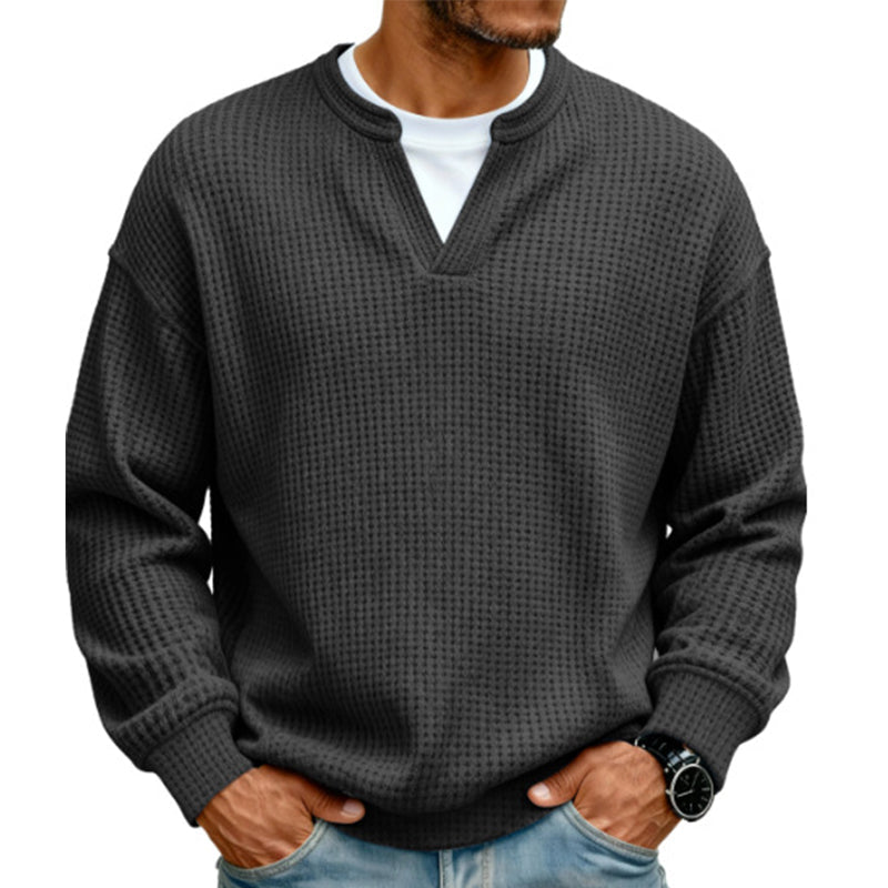 Jersey de punto gofre texturizado para hombre