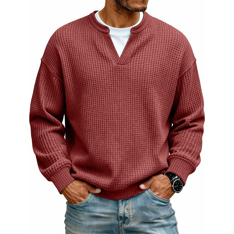 Jersey de punto gofre texturizado para hombre
