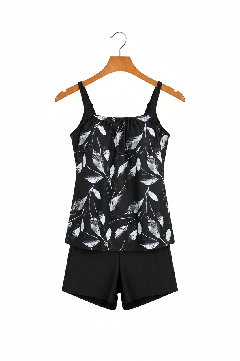 Tankini en percha fondo blanco
