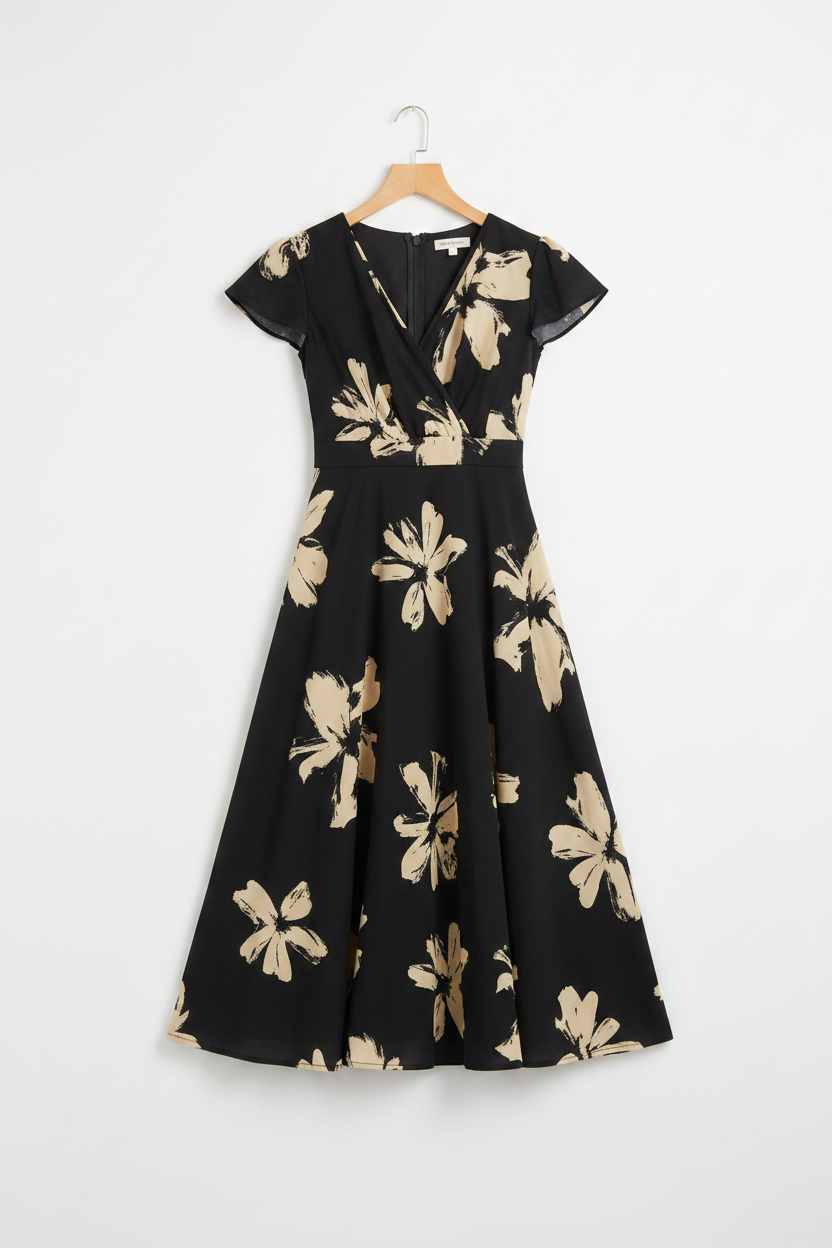 Vestido Merce en percha fondo blanco