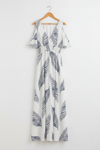 Vestido con estampado tropical